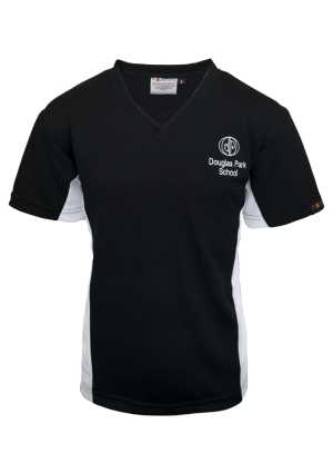 Douglas Park School PE Tee Black/White